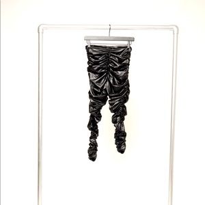 Pleather high waisted leggings